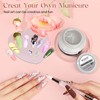 MIZHSE 30G Clear Solid Builder Gel for Nails, Solid Nail