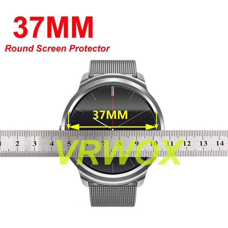 [ 3-Pcs] VRWOX Screen protector For Universal Round Watch HD