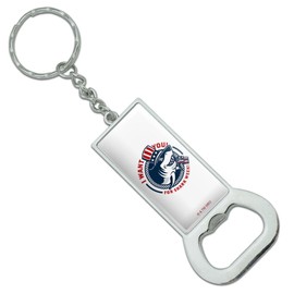 GRAPHICS & MORE Shark Week I Want You Keychain Rectangle Chrome Plated Metal Bottle Cap Opener