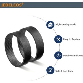 JEDELEOS Replacement Belts for Kirby G3, G4, G5, G6, G7, Ultimate G and Diamond Black