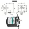 Mini Motor AC Synchronous Metal Gear Slow Speed Permanent Magnet