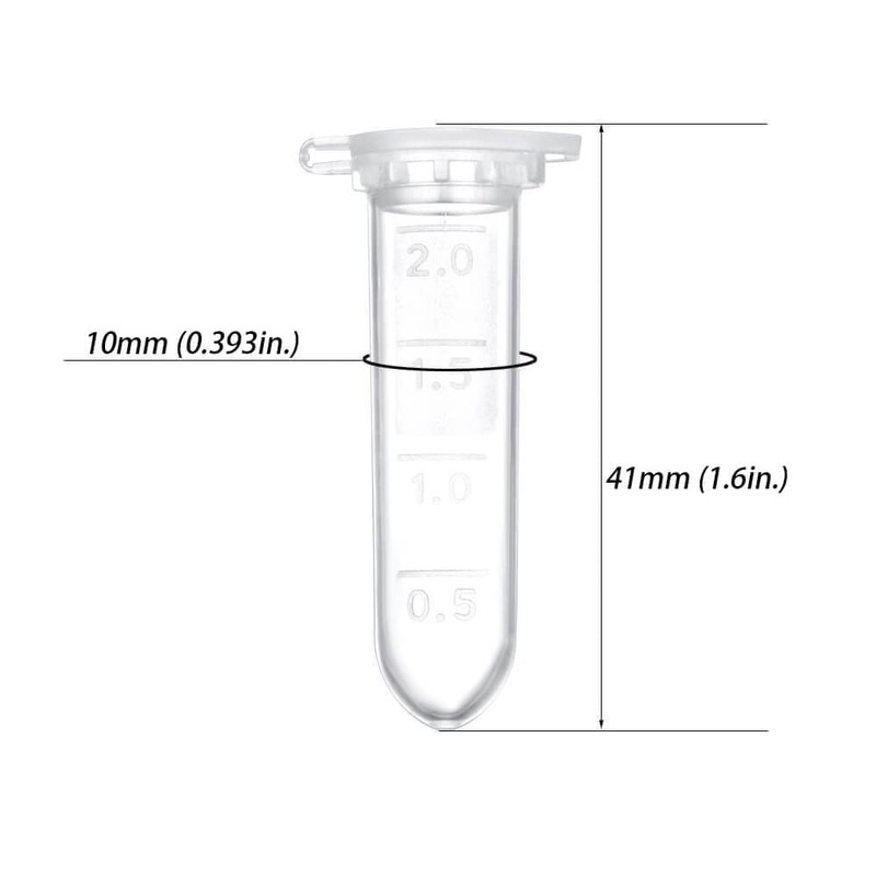 BKMAMLAB - Tubos de microcentrífuga de 2 ml, 500 unidades,