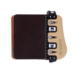 BICASTER Barebow Finger Tabs Cordovan Leather + Brass String Walking Finger Guards - RH (Large)