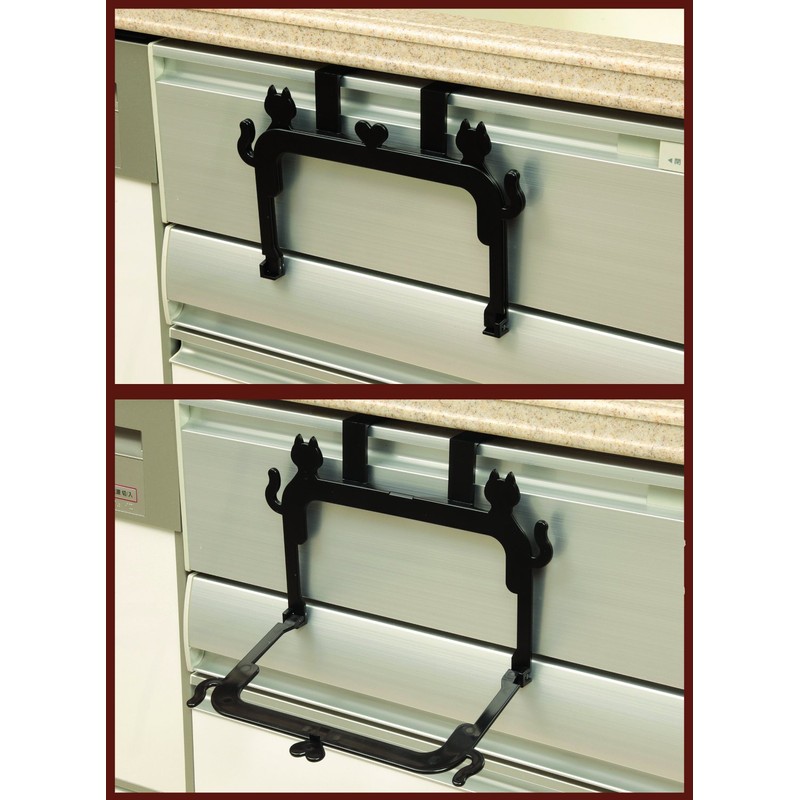 アイワ ゴミ袋スタンド ホルダータイプ 猫のダストボックス