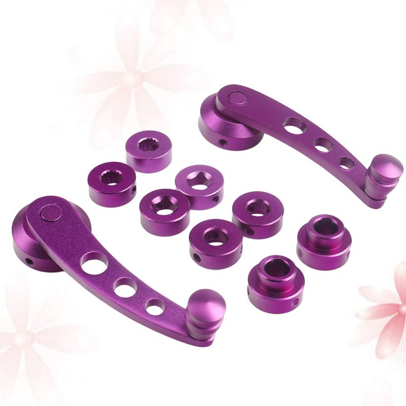 Veemoon 1 Set Car Window Handle Aluminum Alloy Window Crank
