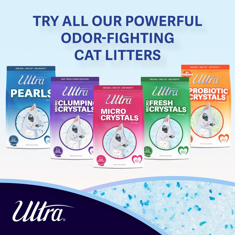 Ultra Micro Crystals Cat Litter - 99.9% Dust Free, Soft