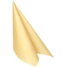 50 Apartina Napkins Fabric-Like Airlaid, Plain, Light Ochre Yellow, Size
