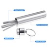 Worldity 5Pcs Reusable Toothpick, Portable Metal Toothpick, Professional Teeth Cleaning