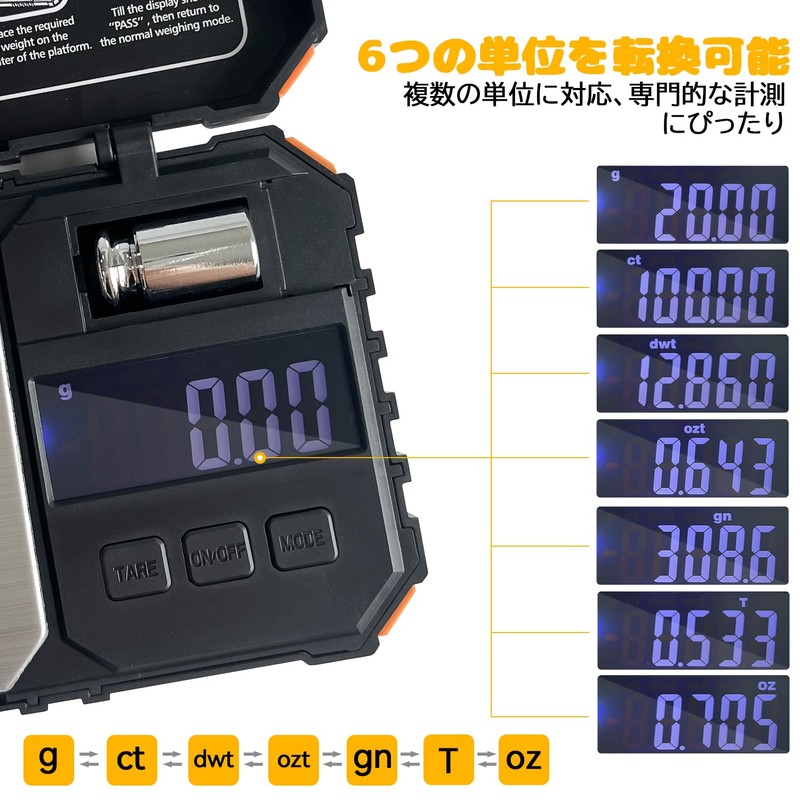 Socpuro Pocket Digital Scale, 0.01 g Units, Maximum 17.6 oz