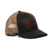 ARIAT Men's Embroidered Flag Snapback Cap, Brown