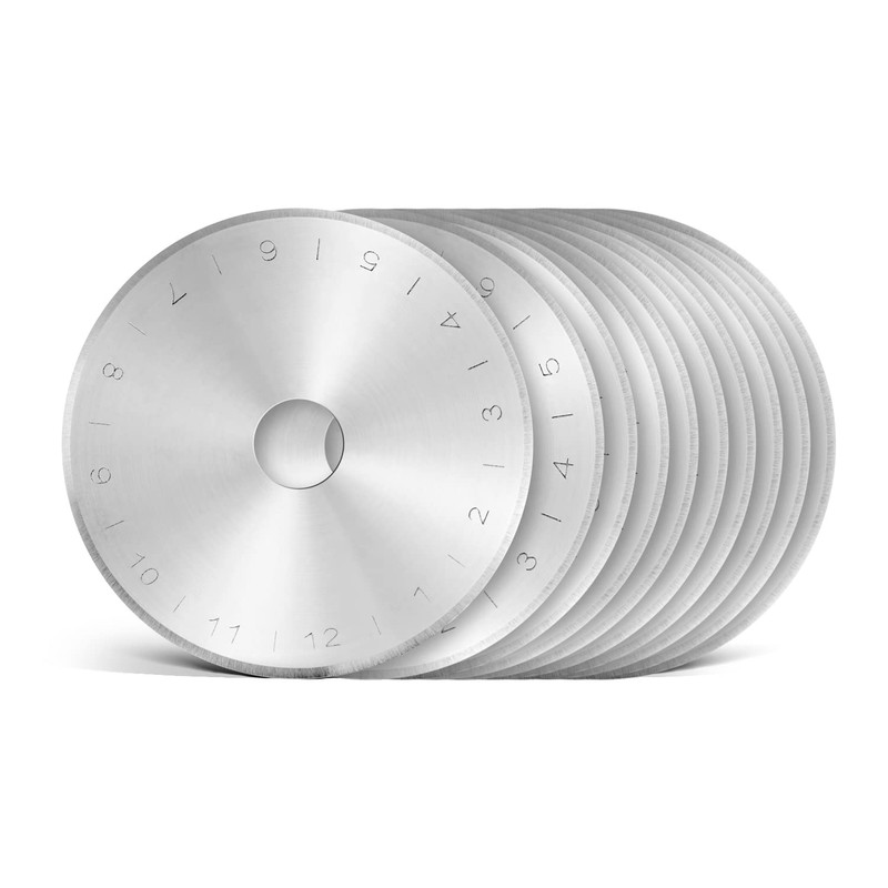 Washati 45 mm Rotary Cutter Blades, Round Hole, Replacement Blades