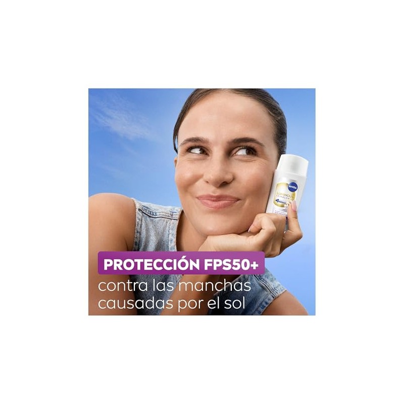 NIVEA Fluido Diario Luminous 630 Skin Glow con FPS 50,