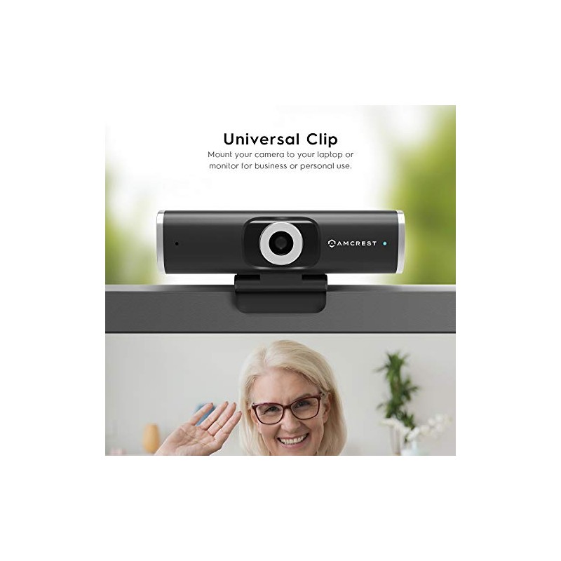 Amcrest Cámara Web 1080P con Micrófono para Escritorio, Cámara Web