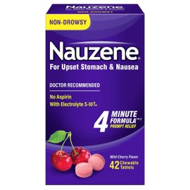 Nauzene Upset Stomach Relief Chewable Tablets, Cherry 40 tabs by Nauzene (Pack of 3)