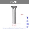 TERF® M3 X 25mm Hex Socket Countersunk Machine Screws Stainless