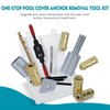Zylorix One-Stop Pool Anchor Removal Tool Kit with 5 PCS