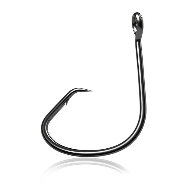 Fishing Circle Hooks Offset Fish Hook Saltwater,Barbed Live Bait Hooks