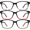 STARTONYOU Reading Glasses 3 Pack Anti-Blue Light Readers for Men