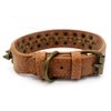 TELEYI Mushrooms Spiked Rivet Studded Adjustable Pu Leather Pet Collars