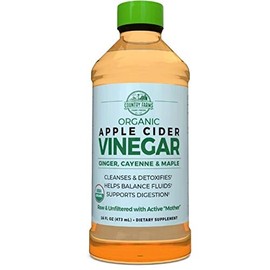 Country Farms Organic Apple Cider Vinegar With Ginger, Cayenne & Maple 16 oz (Pack of 3)