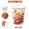 WRAPAHOLIC 50 Pcs Fall Paper Cups - 9 oz Autumn