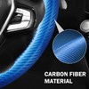 Carbon Fiber Steering Wheel Cover 3pcs Anti-Slip Car Steering Wheel