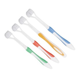 4 Stück Zahnbürste Mit Weichen Borsten，3-seitige Zahnbürste，Ultraweiche Allseiten-Reinigungszahnbürste Für Kinder Und Erwachsene.
