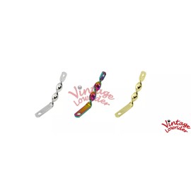 F&R Lowrider Bicycle Flat Twisted Light Bracket Beach Cruiser Bike. - Gold