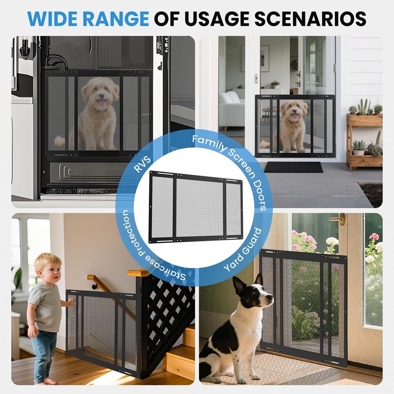 RVSNAIL Upgraded Steel RV Screen Door Protector Grille - Lightweight