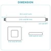 BESTILL 12 Inch Oil Rubbed Bronze Ceiling Mount Shower Arm