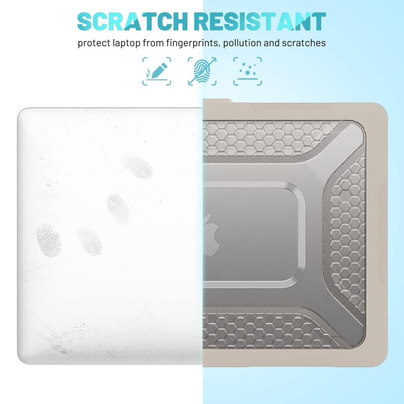 KEROM Heavy Duty Rugged Case for MacBook Air 15 inch