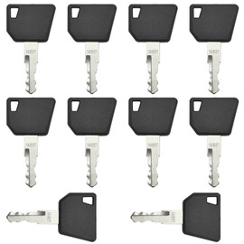 10 Pack 14607 Ignition Keys forHeavy Equipment 701 45501 14607 Key Compatible with JCB Skytrak Bomag Bobcat 3CX Backhoe Excavators Loaders Telehandlers