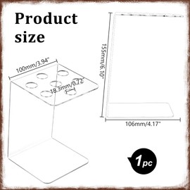 AHANDMAKER 2Pcs Clear Acrylic Scissors Holder Rack Salon Shear Holder for Stylist Hairdressing Combs Organizer Scissor Tool Hangers Scissor Rack Storage Racks for Barber Shop Office Home