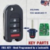 KEYECU Upgraded Flip Remote Key for Honda Accord Civic 2016