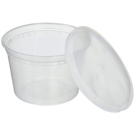 Deli Food Storage Containers with Lids, 16 Ounce (50 Count)
