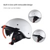 Motorcycle Half Helmet with Sun Visor Motorcycle Helmets for Men