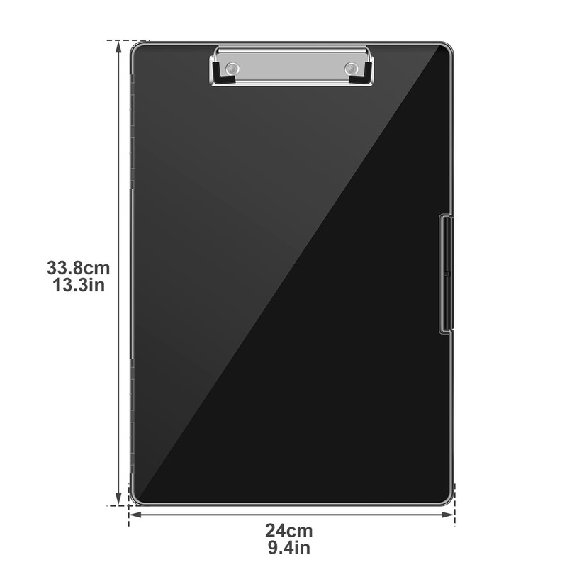 Storage Clipboard A4 Binder Large Capacity Folder with 2 Storage