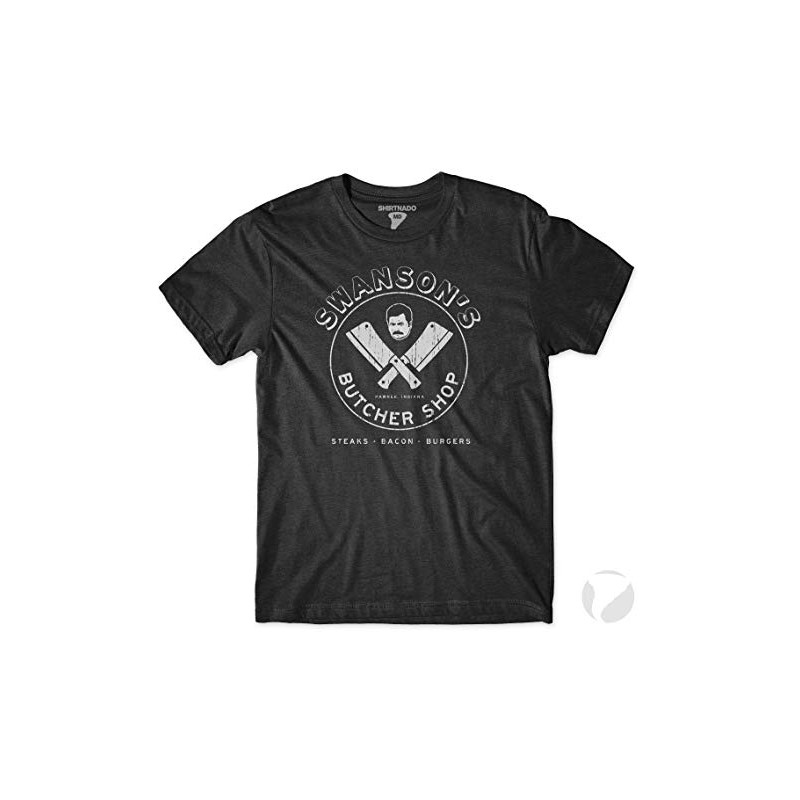 Shirtnado Swanson's Butcher Shop Black
