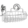 HASKO accessories Corner Shower Caddy with Suction Cups and 3M