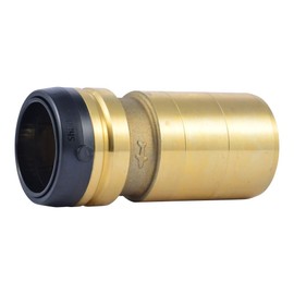 SharkBite 2 Inch x 1-1/2 Inch CTS Fitting Reducer, Push to Connect Brass Plumbing Fitting, PEX Pipe, Copper, CPVC, PE-RT, HDPE, UXL125441