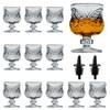 12PCS Cordial Glasses,1.7oz/50ml,Shot Glasses,shot glasses with stem/tequila shot glasses Sherry