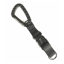HOUSON Carabiner Keychain, Tactical Quick Release Carabiner Molle D-Shape Carabiner Webbing Buckle Strap Clip
