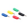 10PCS 4mm Banana Plugs Brass Nickel Plated Connectors Speaker Cable