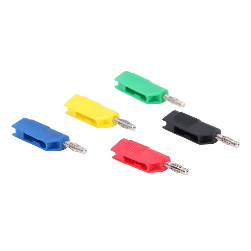 10PCS 4mm Banana Plugs Brass Nickel Plated Connectors Speaker Cable
