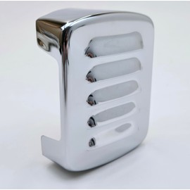 Chrome LOUVERED Ignition Coil Cover for 1965-1984 Harley Shovelhead/EVO 4-Spd Electra Glide, Wide Glide, Low Rider, Fat Bob, Super Glide, Sturgis, 1984-1999 Softail: Replaces HD# 31800-78A, 31606-65TA