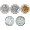 Nail Ssen Nail Art Nail Stone Parts Acrylic Stone Boat Round 2x4mm 100 Pieces / 네일쎈 네일아트 네일스톤파츠 아크릴 스톤 보트라운드 2x4mm 100개입