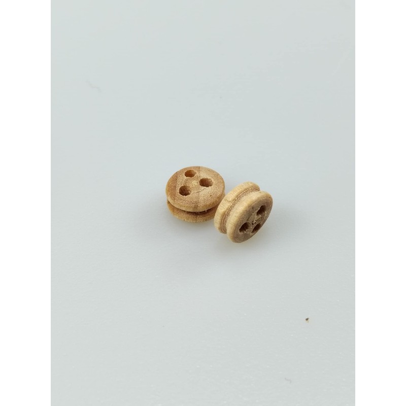 GAWEGM Ship Model Building Kit Accessory - 20pcs Wooden Deadeye
