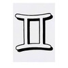 Large 'Gemini Symbol' Temporary Tattoos (TO00027273)
