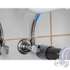 Suinga Hose 20cm 3/8" Female - 1/2" Female Stainless Steel