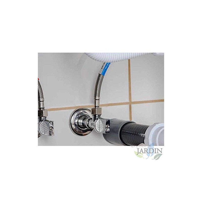 Suinga Hose 20cm 3/8" Female - 1/2" Female Stainless Steel